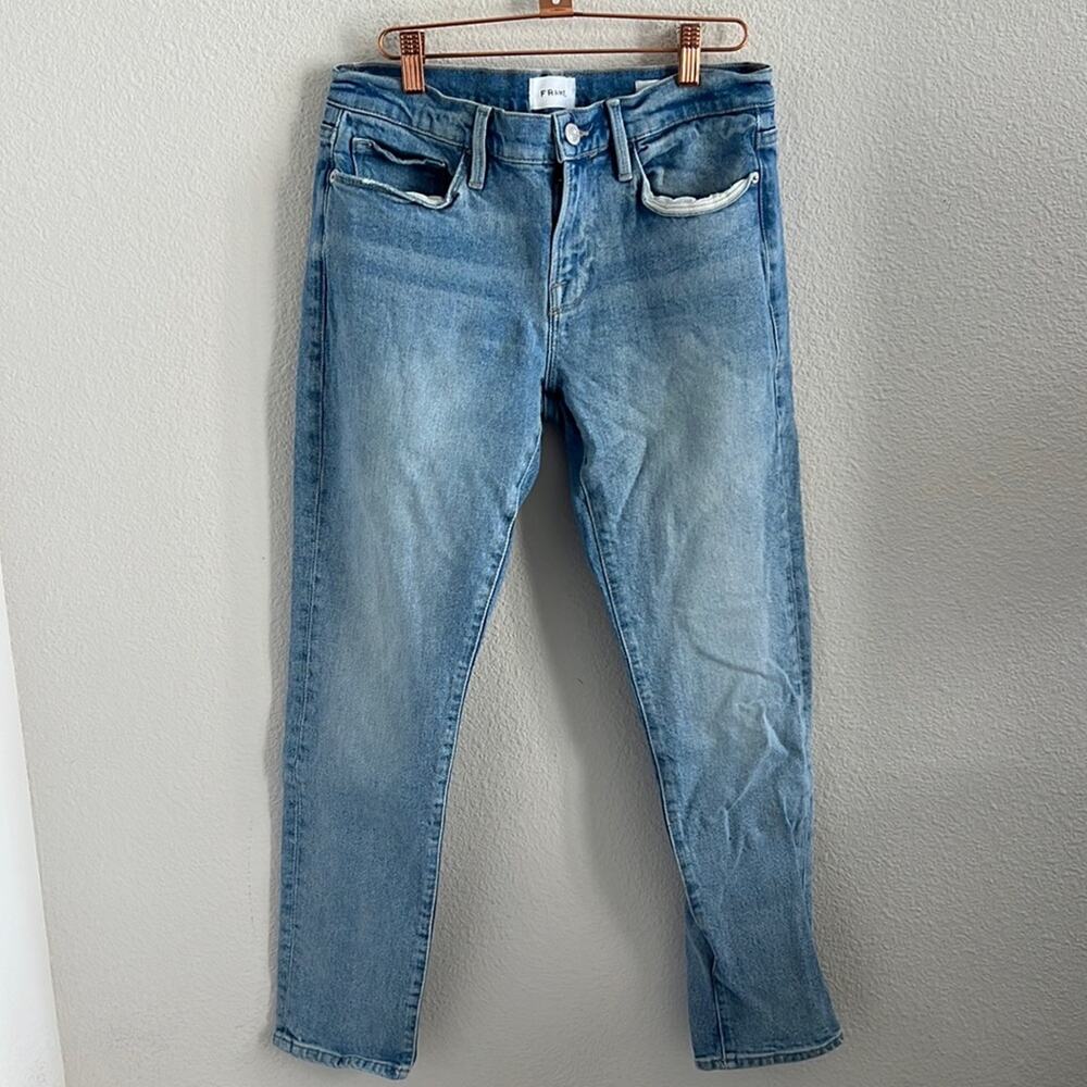 FRAME Le Garcon Denim Jeans Mid-Rise Boyfriend Style 27